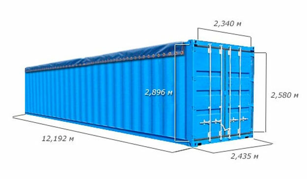 Open Top 40 футовый контейнер<br>
